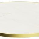 Abbildung Tischplatte Easy Gold Schrägansicht