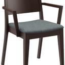 Abbildung Chaise à accoudoirs Quin Schrägansicht