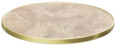 Abbildung Tischplatte Easy Gold Seitenansicht