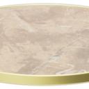 Abbildung Tischplatte Easy Gold Seitenansicht