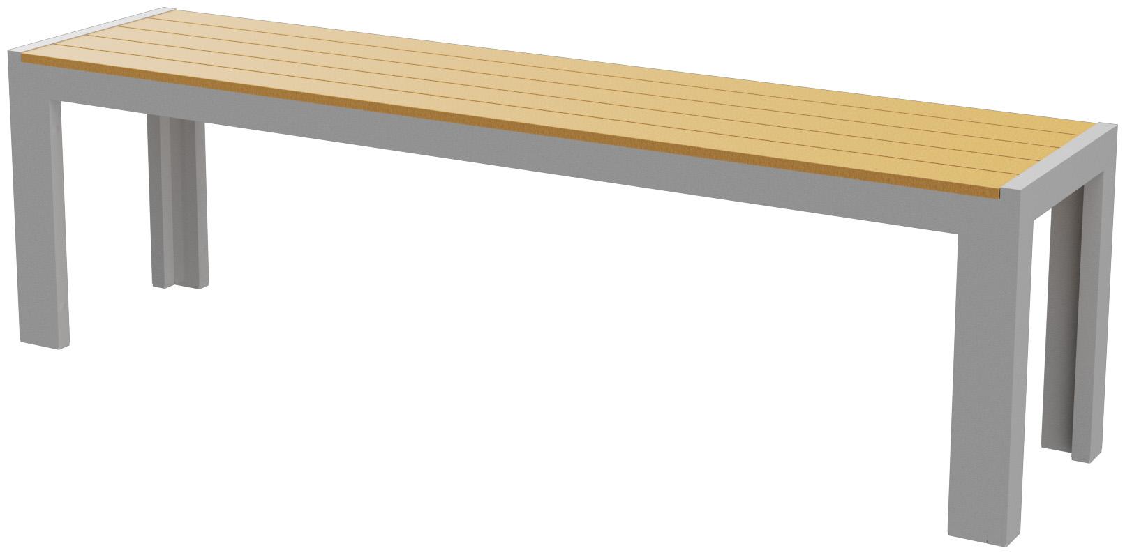 Abbildung 3-Sitzer-Bank Risa Schrägansicht