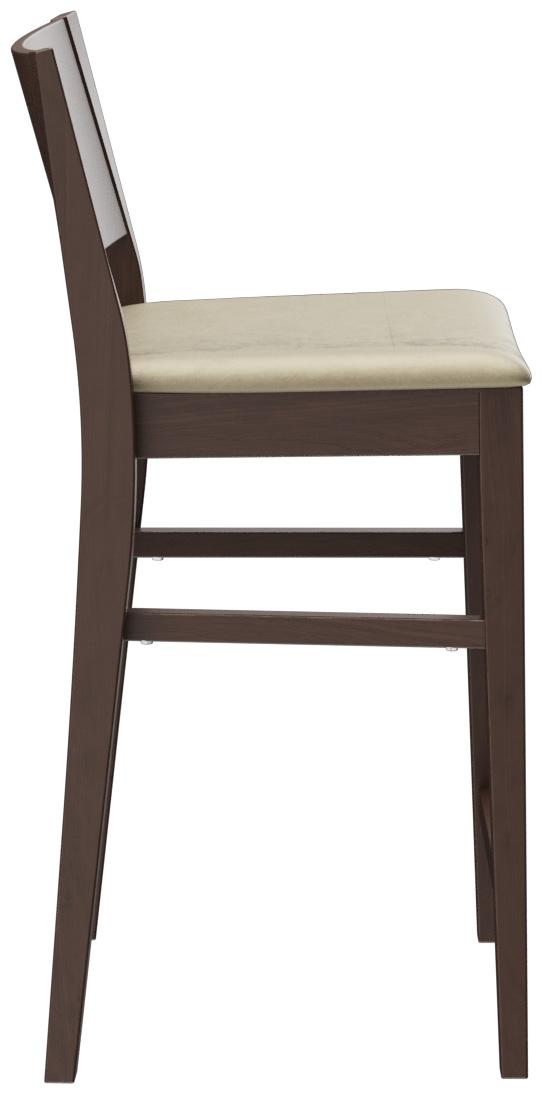 Abbildung halfhoge kruk Quin Seitenansicht