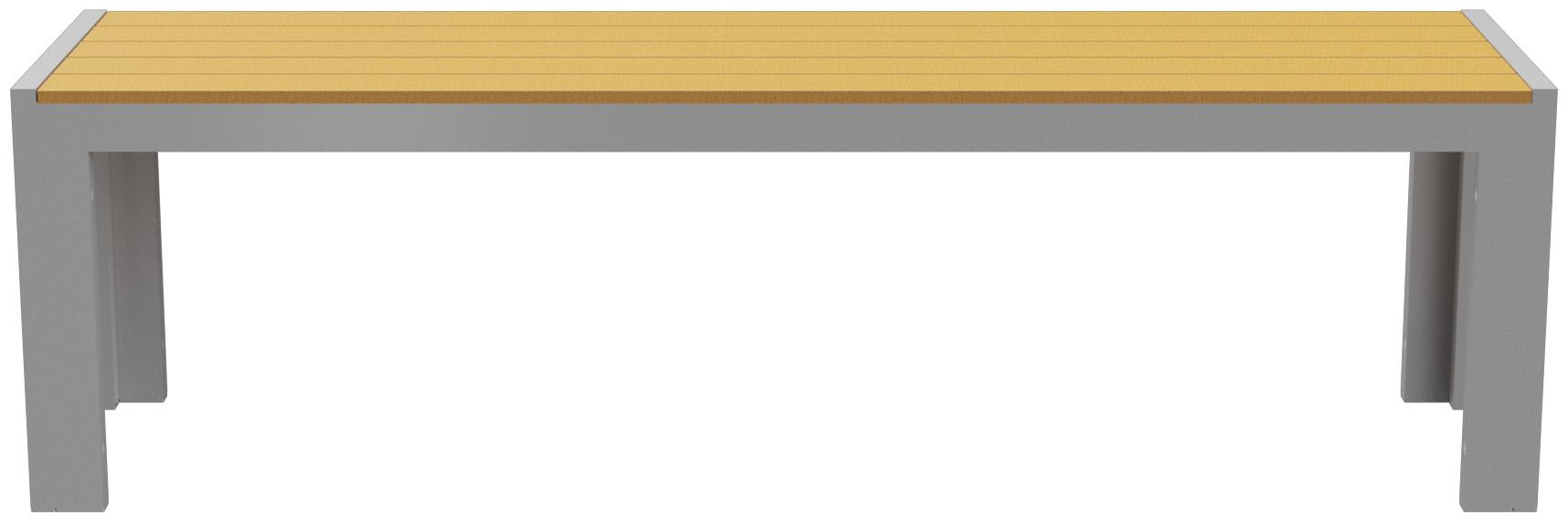 Abbildung 3-Sitzer-Bank Risa Vorderansicht