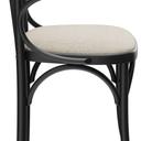 Abbildung Chaise à accoudoirs Greta Seitenansicht