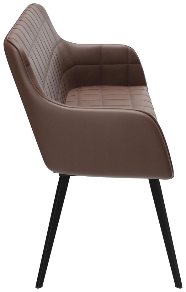 Abbildung 2-seater dining table height Romy Seitenansicht