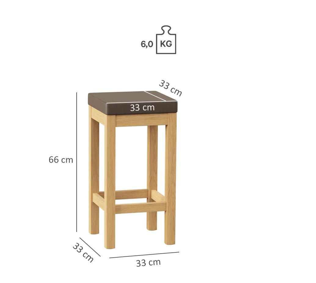 Abbildung halbhoher Hocker Delu