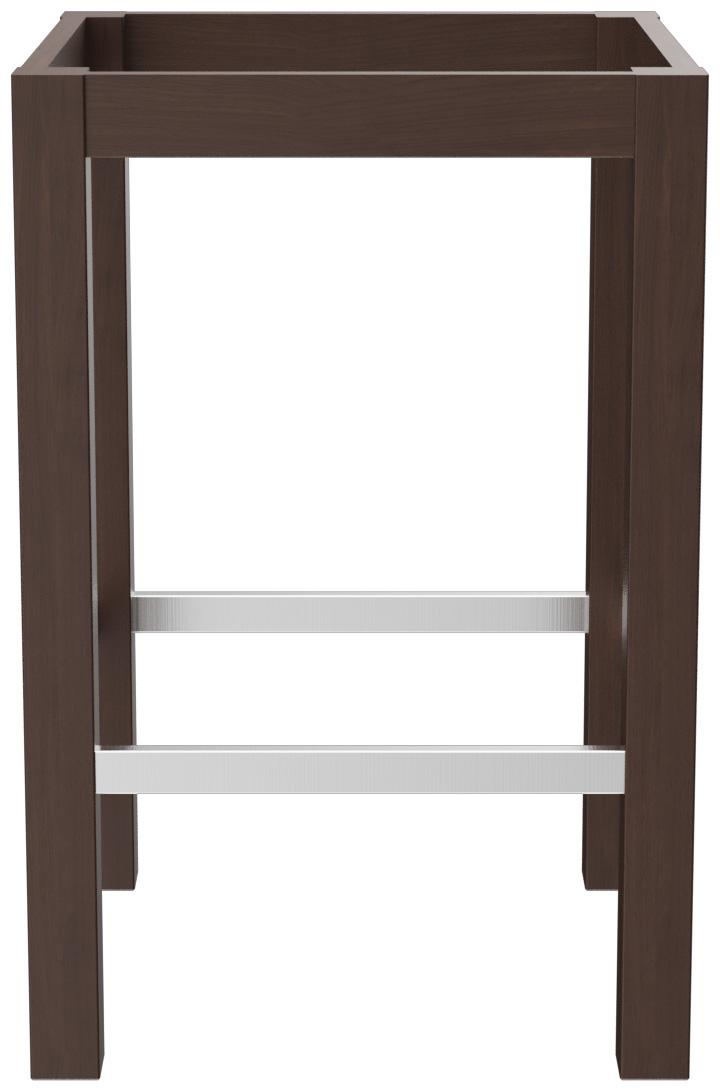 Abbildung halbhoher Tisch Dunia Seitenansicht