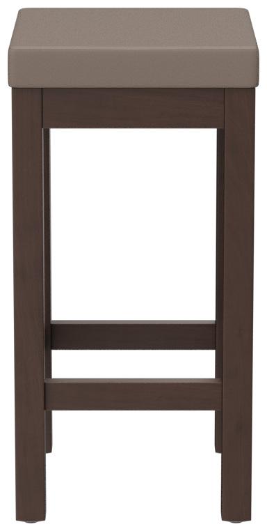 Abbildung halbhoher Hocker Delu Seitenansicht