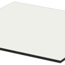 Abbildung Tischplatte Compact Slim Schrägansicht