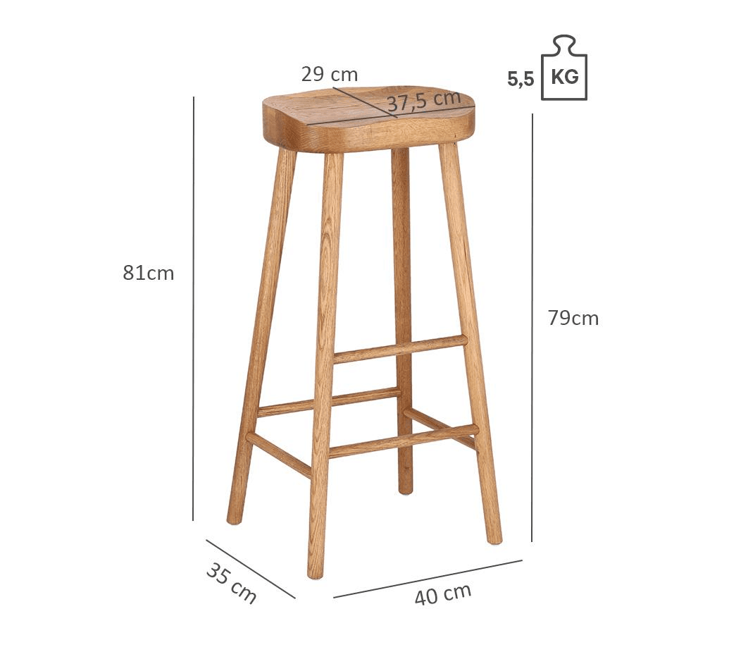 Abbildung Tabouret de bar Basu