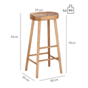 Abbildung Tabouret de bar Basu