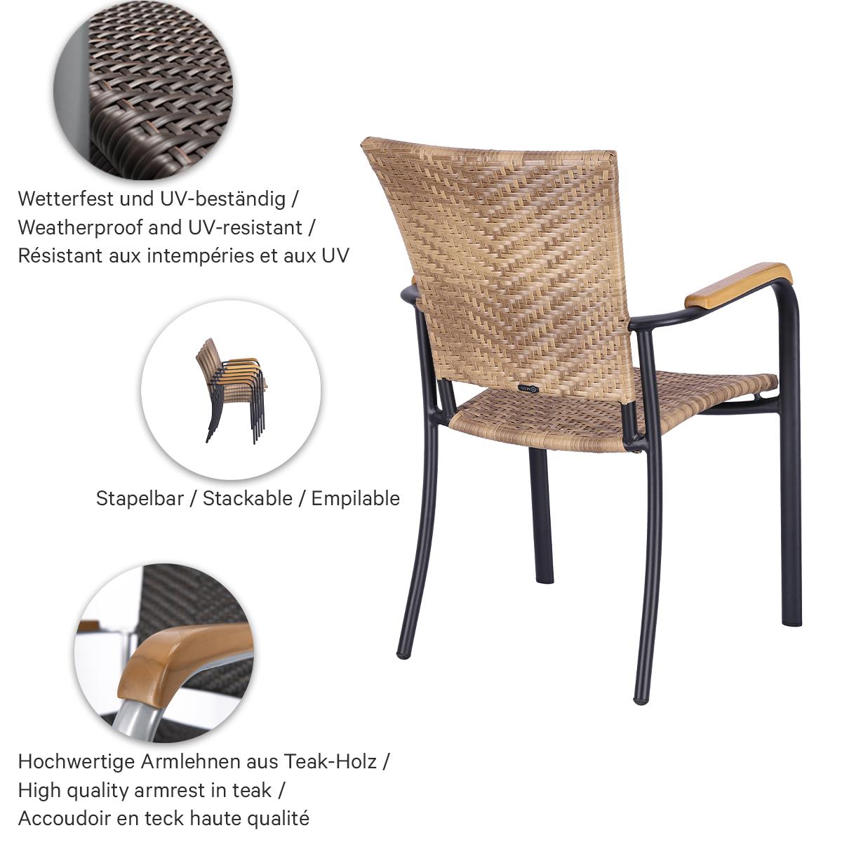 Abbildung Chaise à accoudoirs Teja