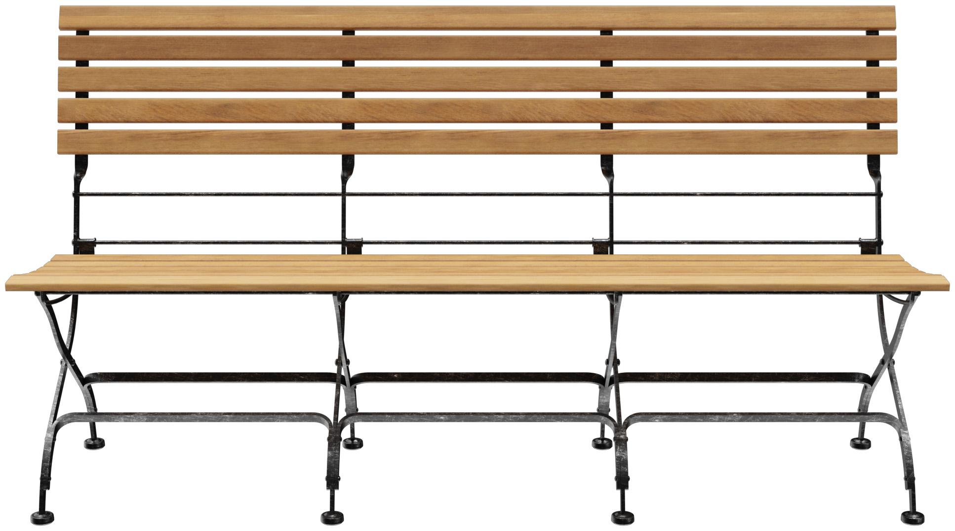 Abbildung 3-seater bench Valentin Vorderansicht