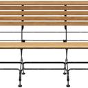 Abbildung 3-seater bench Valentin Vorderansicht