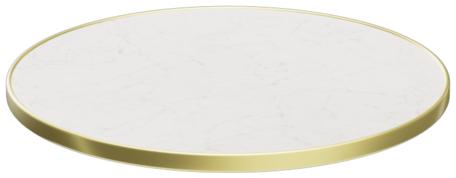 Abbildung Tischplatte Easy Gold Schrägansicht
