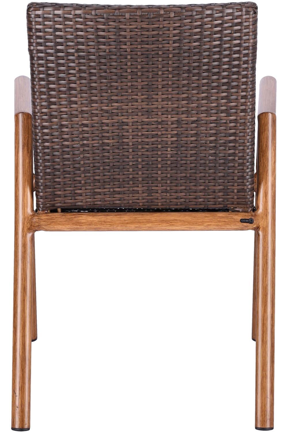 Abbildung Armlehnstuhl Tinna Rückansicht