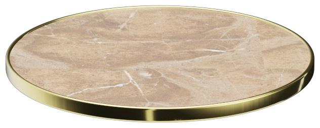 Abbildung Plateau de table Easy Gold Halla Vorderansicht