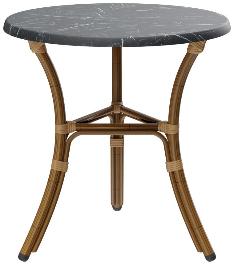 Abbildung Table à manger Marysol Seitenansicht