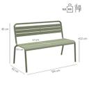 Abbildung 2-seater bench Heco