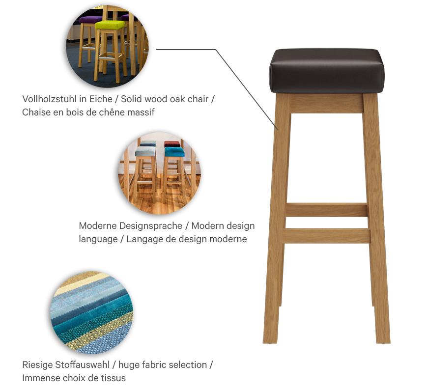 Abbildung Tabouret de bar Wanto