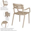 Abbildung Chaise à accoudoirs Estela