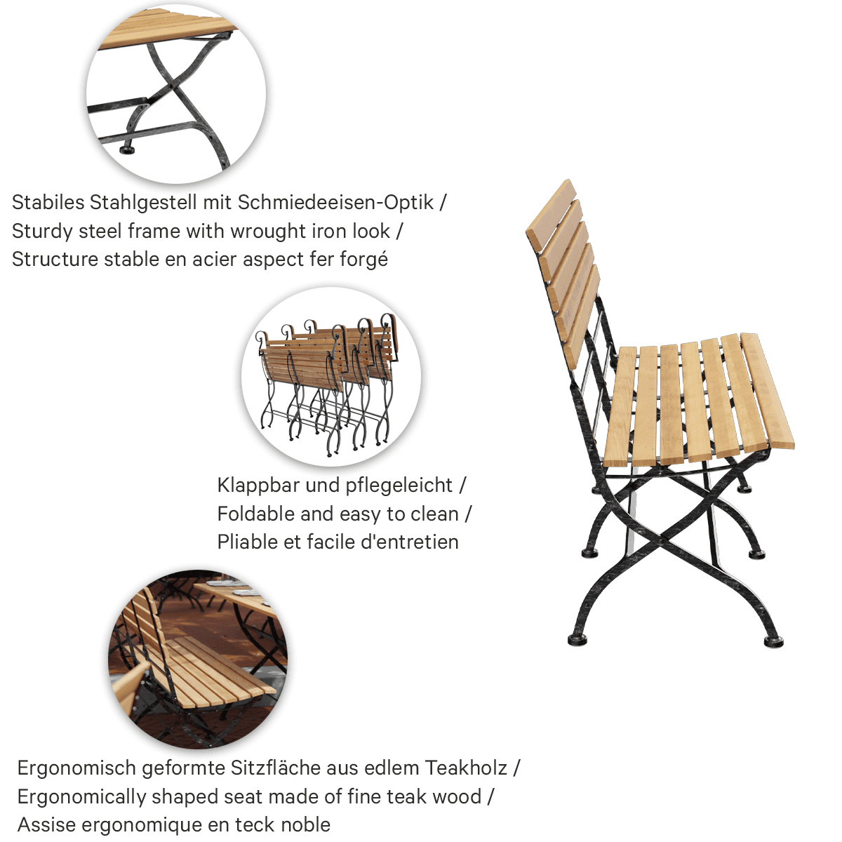 Abbildung banc 2 places Valentin