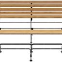 Abbildung 2-Sitzer-Armlehnbank Valentin Vorderansicht