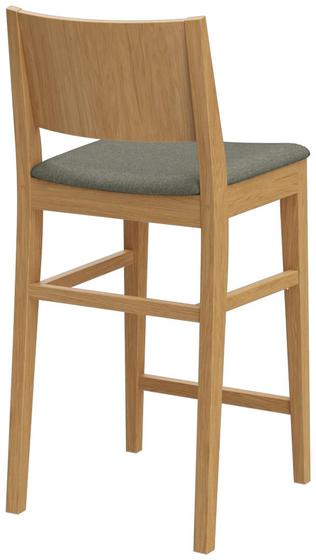 Abbildung halbhoher Hocker Quin Schrägansicht