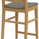 Abbildung halbhoher Hocker Quin Schrägansicht