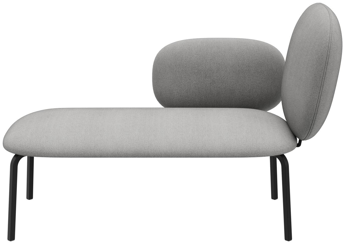 Abbildung Chaise longue rechts Liberty Vorderansicht