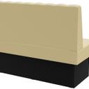 Abbildung Abschlusselement links 120cm Felipa Schrägansicht