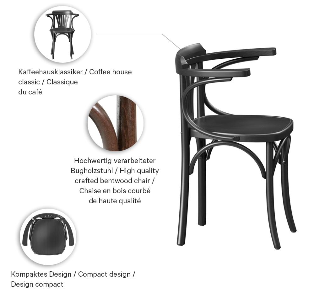 Abbildung Chaise à accoudoirs Greta