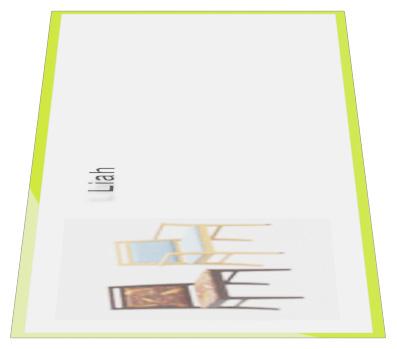 Abbildung Chaise à accoudoirs Liah Seitenansicht