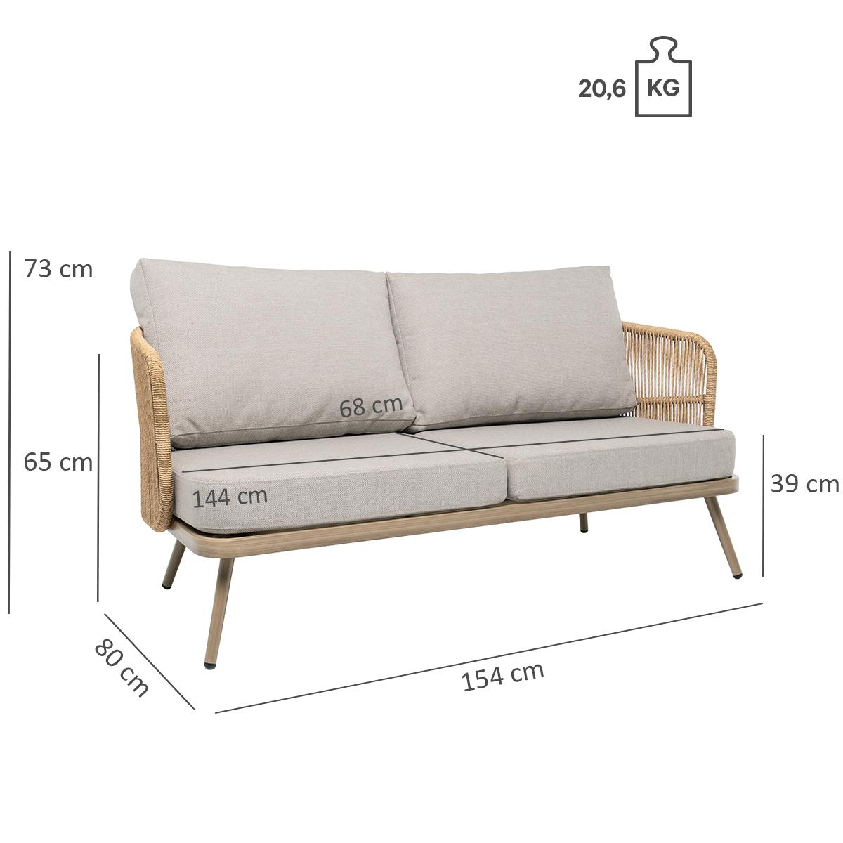 Abbildung 2-Sitzer-Element Sanaia
