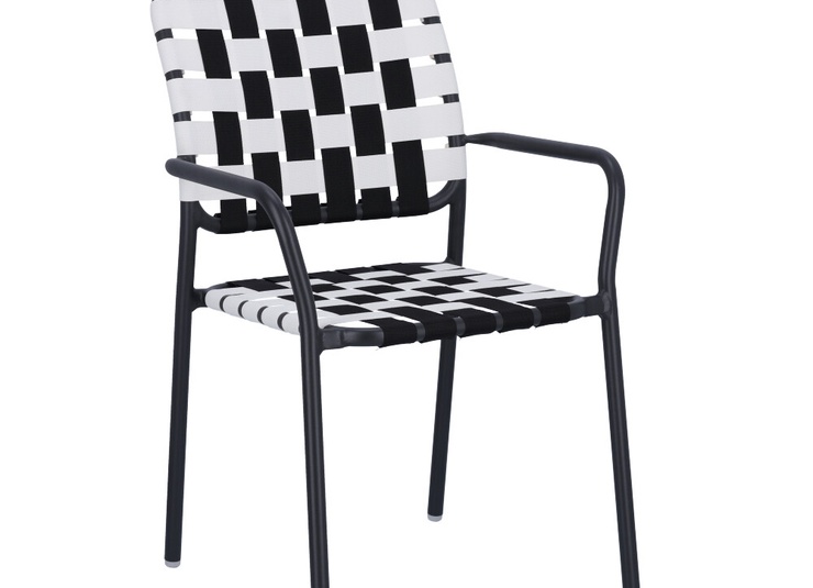 Abbildung Chaise à accoudoirs Brigo Schrägansicht