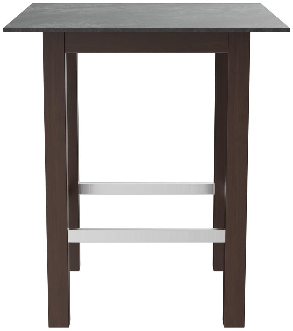 Abbildung halbhoher Tisch Dunia Seitenansicht