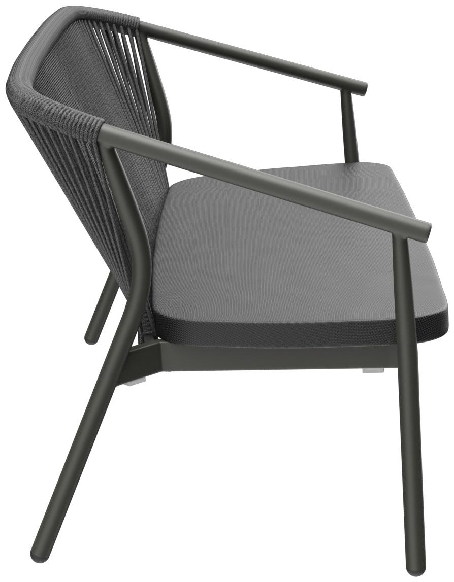 Abbildung 2-Sitzer Lounge Zaki Seitenansicht