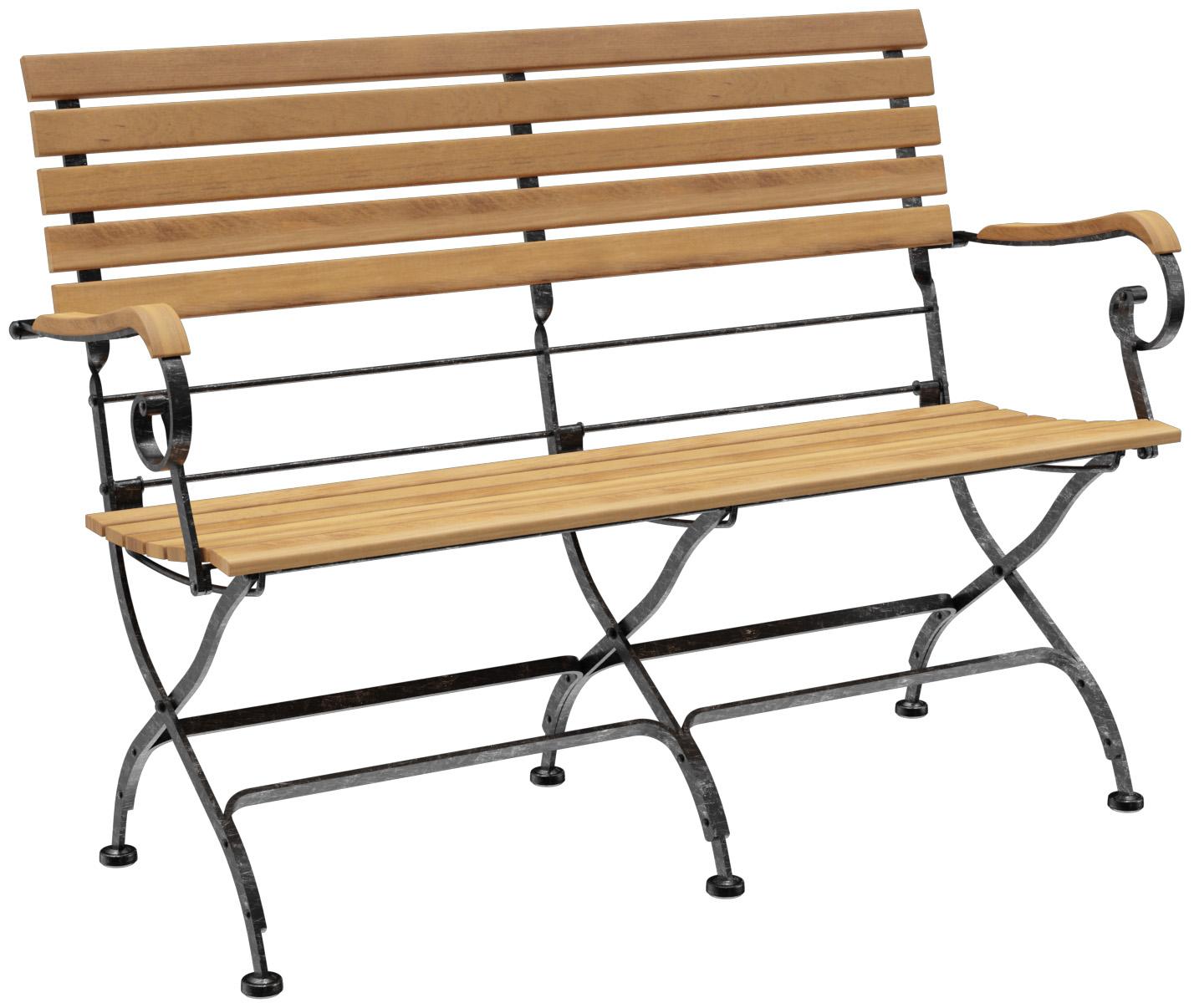 Banc 2 places avec accoudoirs Valentin
