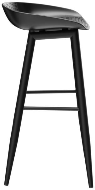 Abbildung Tabouret de bar Veya Seitenansicht