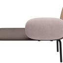 Abbildung Left-hand facing chaise longue Liberty Rückansicht