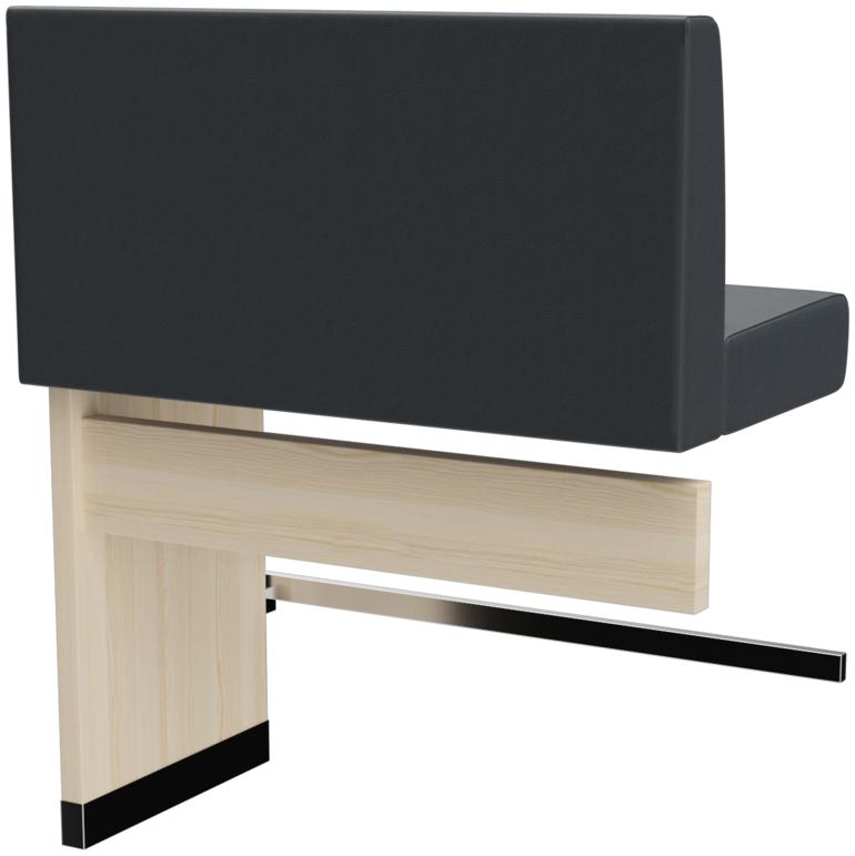 Abbildung Extension/End element 100 cm H-Line Schrägansicht