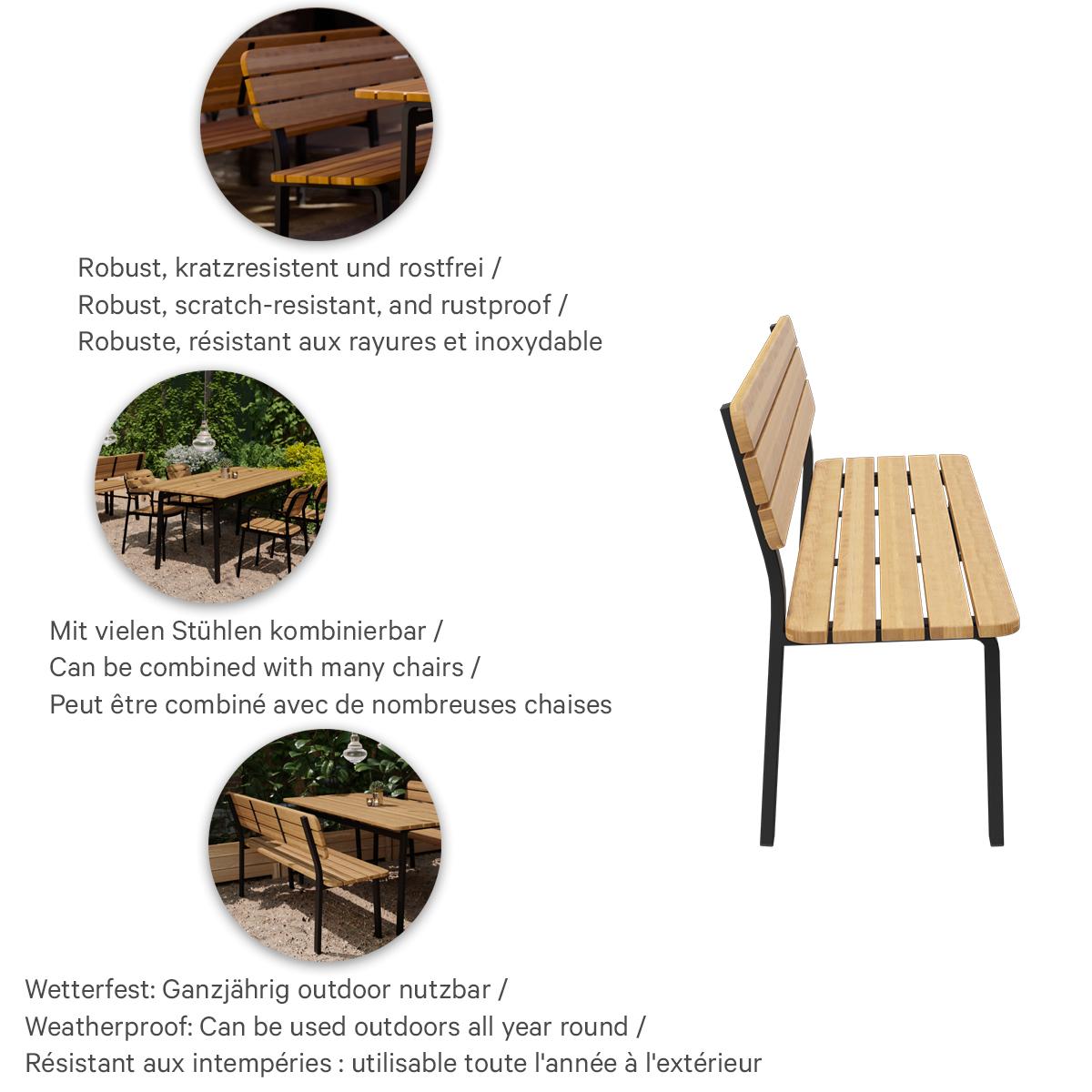 Abbildung 3-seater bench Tadaro