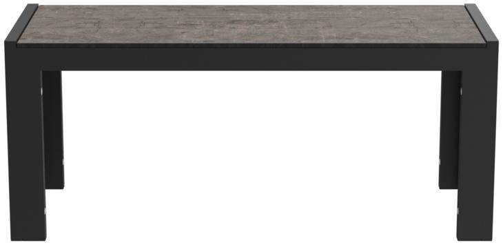 Abbildung 2-seater bench Gates Rückansicht