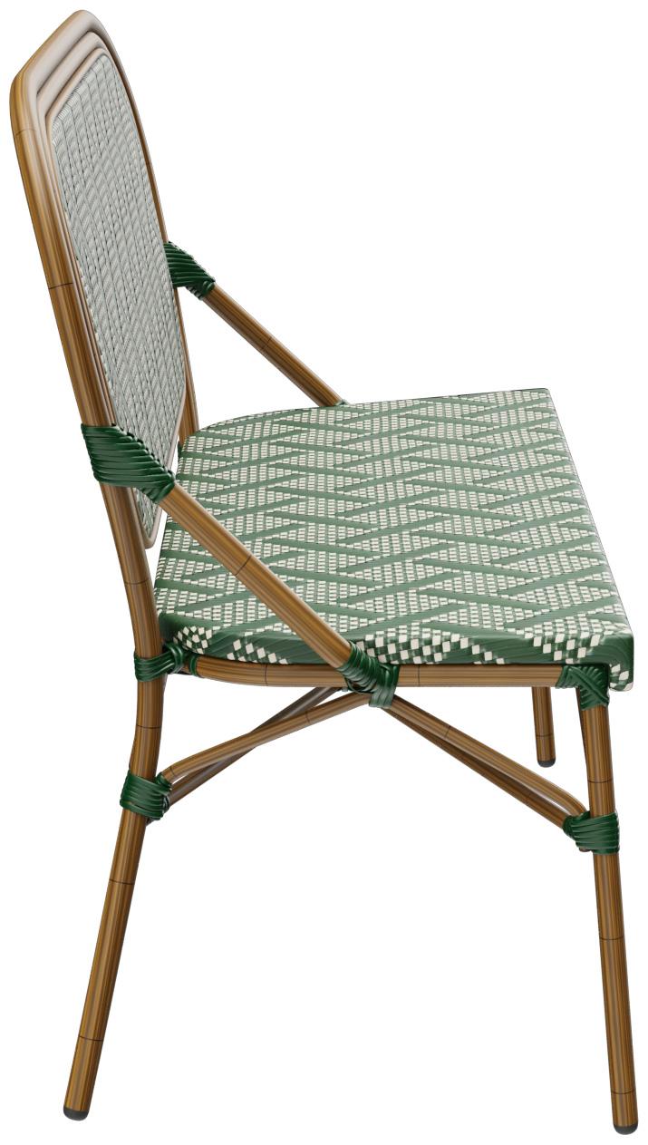 Abbildung 2-seater dining table height Marco Seitenansicht