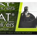 Abbildung Accessoires Flat Equalizer M8, 1 set bestaande uit 4 Vloerglijders