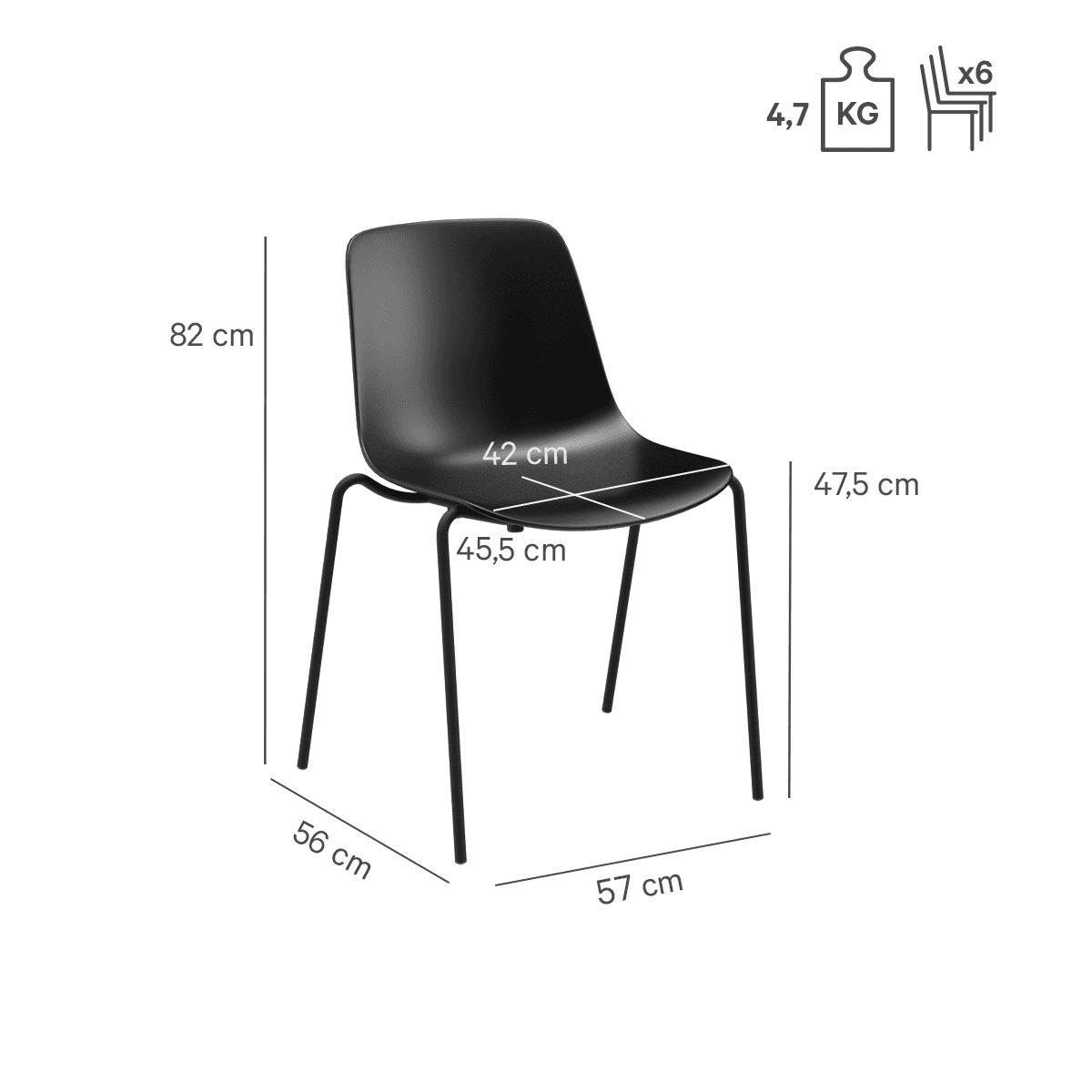 Abbildung chaise Yela