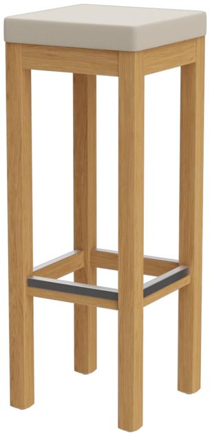 Abbildung bar stool Delu Schrägansicht