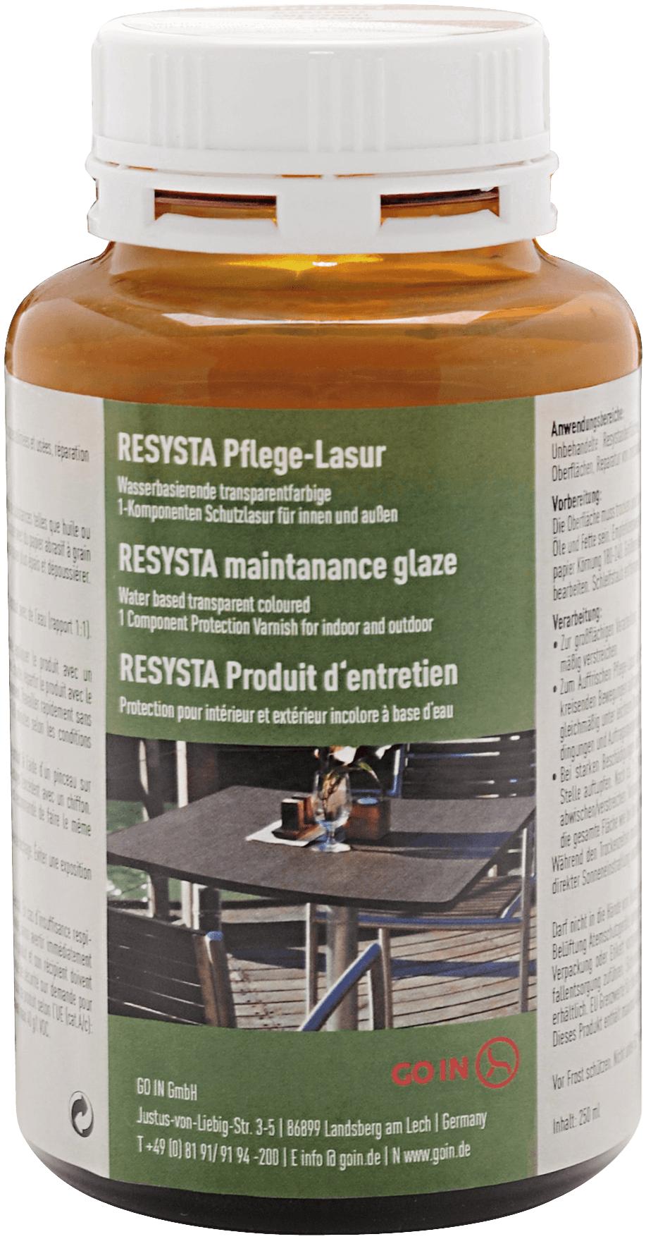 Abbildung produit d'entretien Lasure d'entretien Resysta Schrägansicht