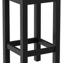 Abbildung halbhoher Hocker Delu Schrägansicht