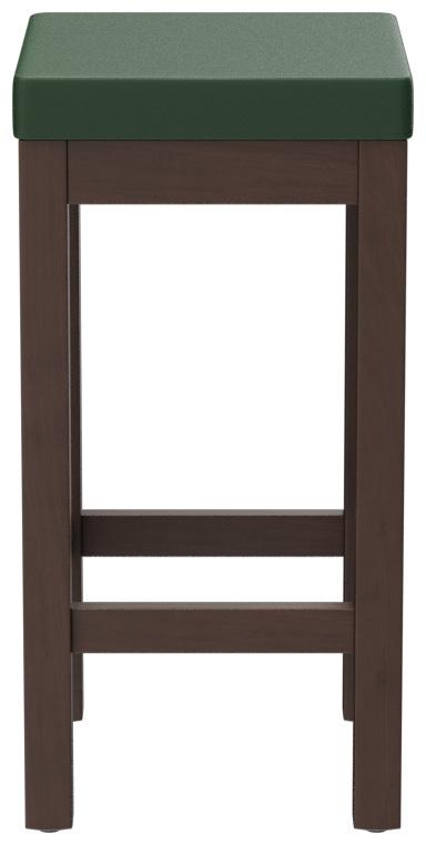 Abbildung halbhoher Hocker Delu Seitenansicht